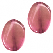 Piedra semipreciosa ovalada ópalo magenta