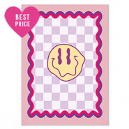 Tarjetas para joyer&iacute;a smiley Morado