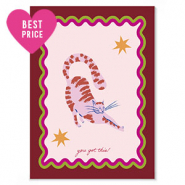 Tarjetas para joyer&iacute;a "you got this" Rojo