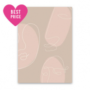 Tarjetas para joyer&iacute;a caras Rosa claro-rosa
