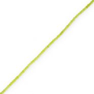 Piedras naturales 4mm faceteados Verde lima