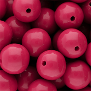 DQ Abalorios acr&iacute;licos 18 mm brillante Fuchsia 17-2031 TCX