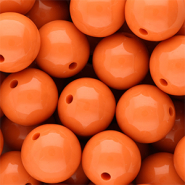 DQ Abalorios acr&iacute;licos 18 mm brillante Orange peel 16-1359 TCX