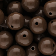 DQ Abalorios acr&iacute;licos 16 mm brillante Cappuccino brown 19-1220 TCX