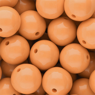 DQ Abalorios acr&iacute;licos 16 mm brillante Chamois orange 15-1145 TCX
