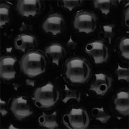 DQ Abalorios acr&iacute;licos 12 mm brillante Black