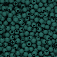 DQ Abalorios acr&iacute;licos 4 mm brillante Mediterranea green 19-4517 TCX