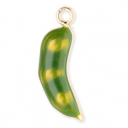 Colgantes met&aacute;licos jud&iacute;a Dorado-verde