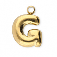 Colgantes Acero Inox letra G Dorado