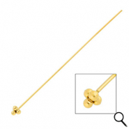 BY31&reg; Fornituras Acero inox bast&oacute;n con cabeza bolas 70mm Dorado
