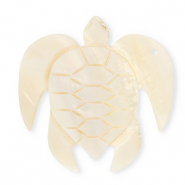 Colgantes concha especial tortuga Blanco-melocotón claro