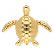 Broches llamativos in acero inox tortuga Dorado