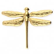 Broches llamativos in acero inox libélula Dorado