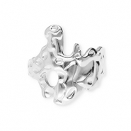 Anillos Acero Inox Plateado