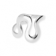 Anillos Acero Inox ondulado Plateado
