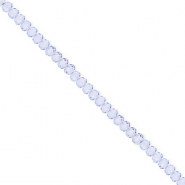 Abalorios faceteados disco 3x2mm Azul