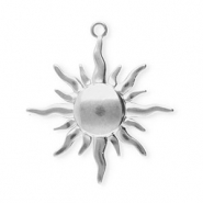 Colgantes Acero Inox sol Plateado