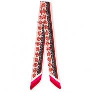 Bandana Pa&ntilde;uelo con vida marina Rojo &oacute;xido-rosa claro-marr&oacute;n