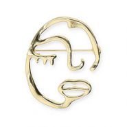 Broches cara Dorado
