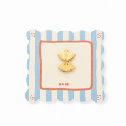 BY31&reg; Colgantes de lat&oacute;n Eco-brass pasta farfalle Dorado
