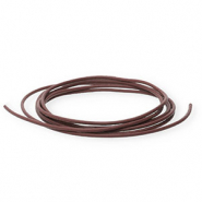 Cord&oacute;n cuero DQ redondo 1mm Marr&oacute;n