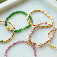 Set de inspiraciones Pulseras de inspiración con abalorios faceteados