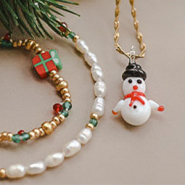 Set de inspiraciones Cómo diseñar divertidas joyas navideñas
