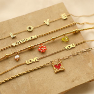 Nuevo  Pendientes y pulseras de acero inoxidable