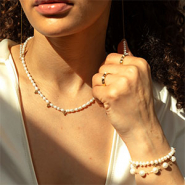 Set de inspiraciones Crea una colección única con joyería de acero inoxidable y perlas de agua dulce