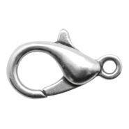 Mosquet&oacute;n met&aacute;lico DQ 23mm Plata vieja (sin n&iacute;quel)