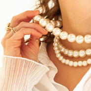 Nuevo  Colección imprescindible de perlas de cristal