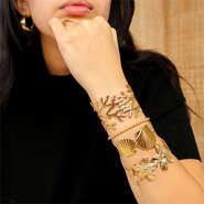 Nuevo  Brazaletes y anillos de acero inoxidable