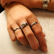 Nuevo  Anillos de acero inoxidable para hombre