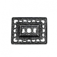 Colgantes met&aacute;licos TQ rect&aacute;ngulo estilo Boho plata vieja (sin n&iacute;quel)