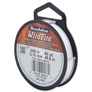 Alambre Beadalon Wildfire 0.15mm Blanco frost