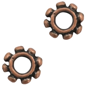 Abalorios met&aacute;licos TQ anillo Bali cobre (sin n&iacute;quel)