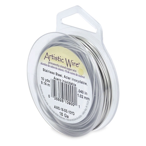 Alambre Art&iacute;stico Calibre 18 Acero inoxidable