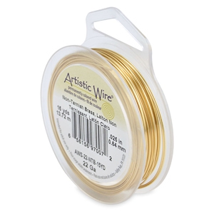 Alambre Art&iacute;stico Calibre 22 Lat&oacute;n resistente al deslustre