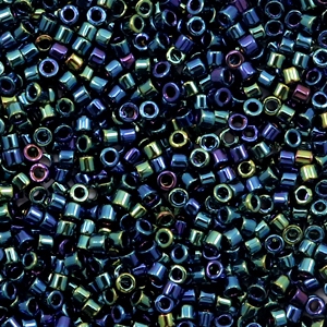 Abalorios Miyuki Delica's 11/0 Metallic iris dark blue DB-2