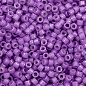 Abalorios Miyuki Delica's 11/0 Duracoat opaque dyed anemone purple DB-2140