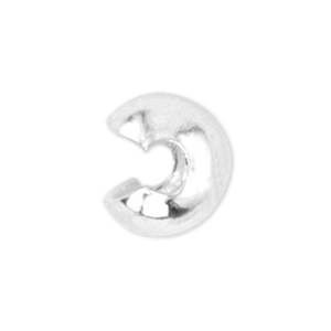 Cubre chafas Beadalon 3mm Plateado
