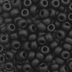 Miyuki Rocalla 6/0 Matte black 6-401f