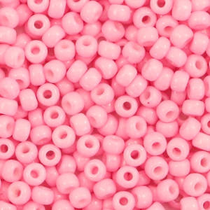 Miyuki Rocalla 8/0 Duracoat opaque light carnation pink 8-4466