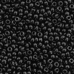 Miyuki Rocalla 11/0 Opaque black 11-401