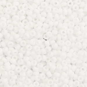 Miyuki Rocalla 11/0 Matte white 11-402f