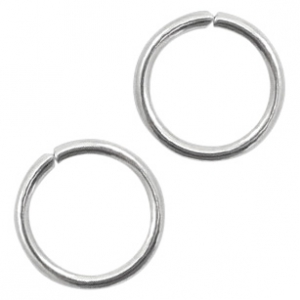 Fornituras Acero Inox anillas 8mm plata vieja