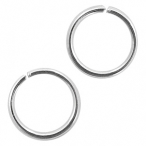 Fornituras Acero Inox anillas 6mm plata vieja