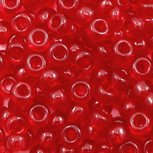 Miyuki Rocalla 6/0 Transparent ruby red 6-141