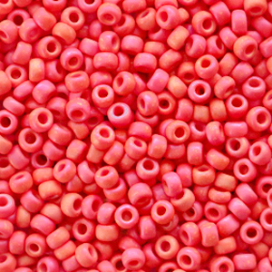 Miyuki Rocalla 8/0 Opaque matte vermilion red 8-407fr