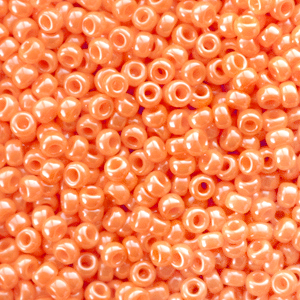 Miyuki Rocalla 11/0 Opaque luster light orange 11-423